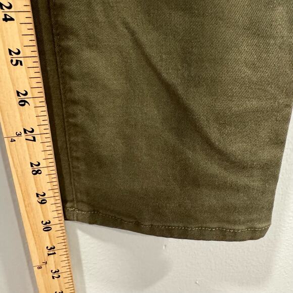 Eddie Bauer Modal Tencel Curvy Slim Straight Stretch Dark Green Jeans 14 - Picture 8 of 9